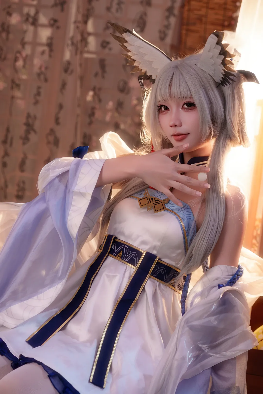 二次元cosplay, 明日方舟, cosplay摄影, 国风cos, 白面鸮cos - 第1张