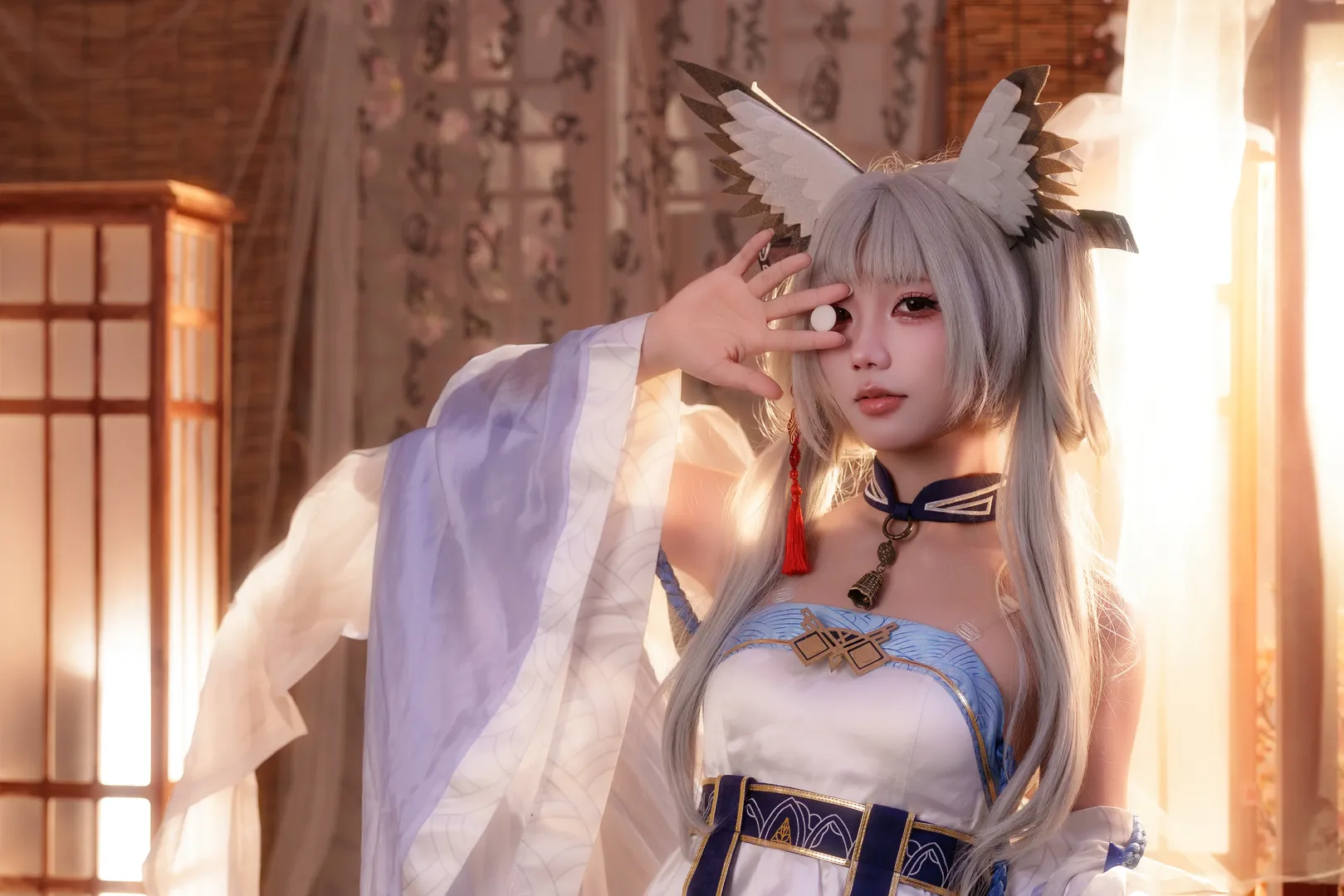 二次元cosplay, 明日方舟, cosplay摄影, 国风cos, 白面鸮cos
