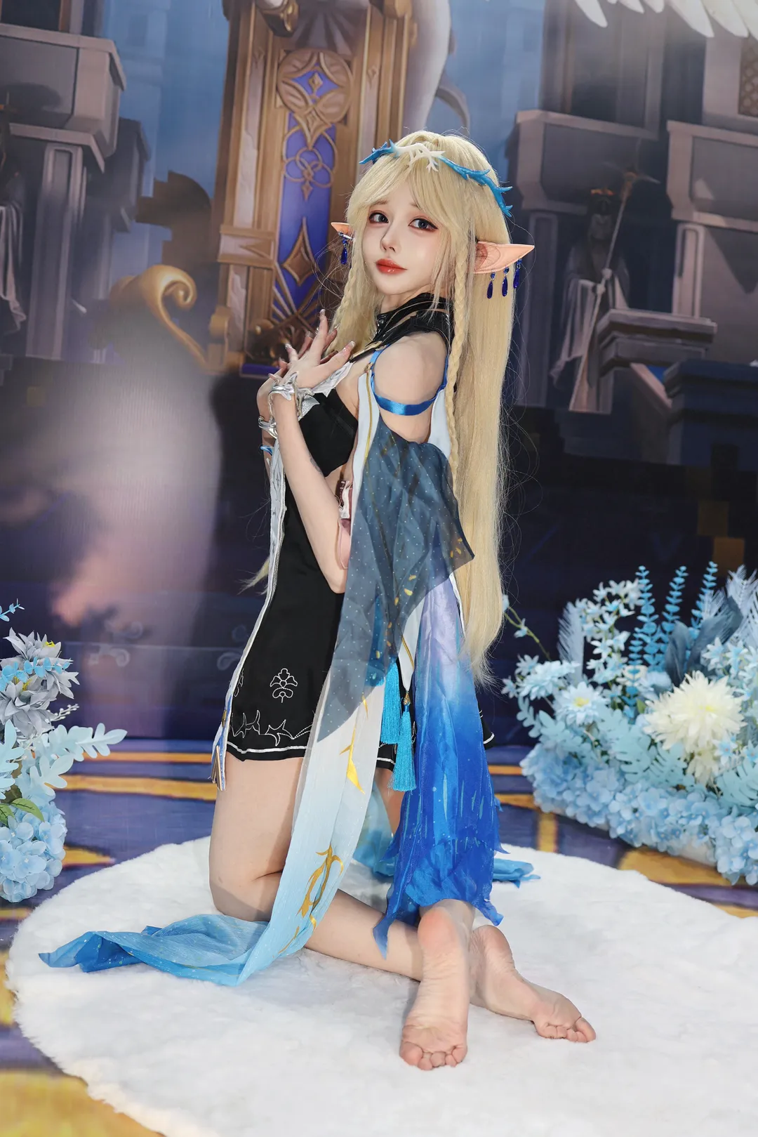 Wuthering Waves, Cartethyia Cosplay, Cosplay photography, Anime-style fashion, Elf girl