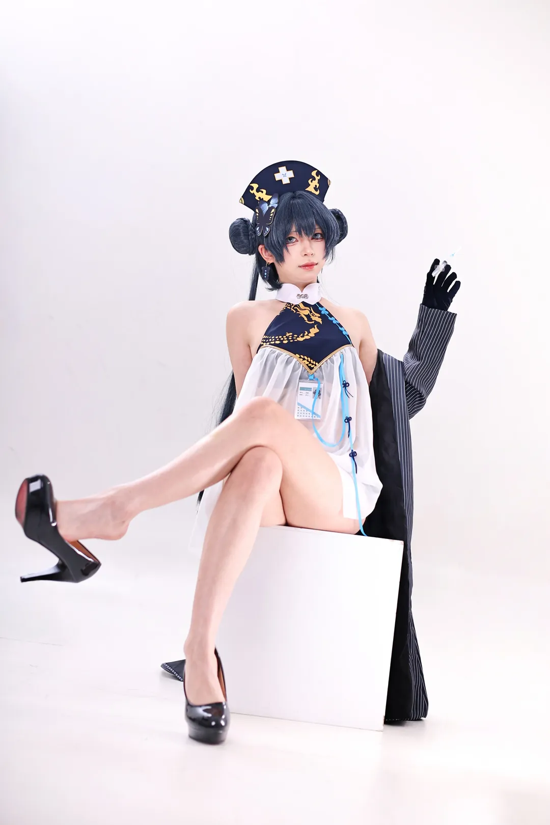 蔚蓝档案, 妃咲cos, cosplay摄影, 二次元角色扮演, 护理风格