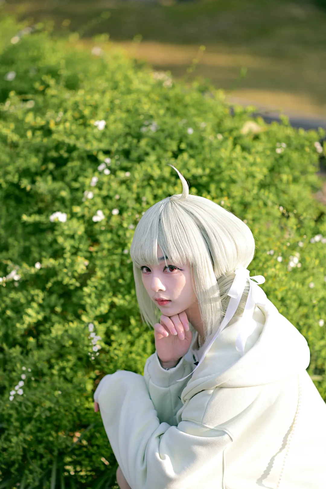 基維醬cos, 私設魔法少女, 清新綠意, 春日攝影, 氛圍感外景 - 第1張