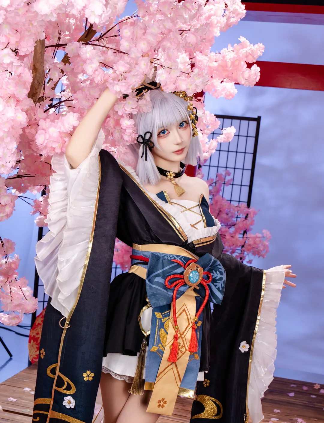 原神, 二次元cosplay, 神里绫华cos, 摄影分享, 和风正片 - 第5张