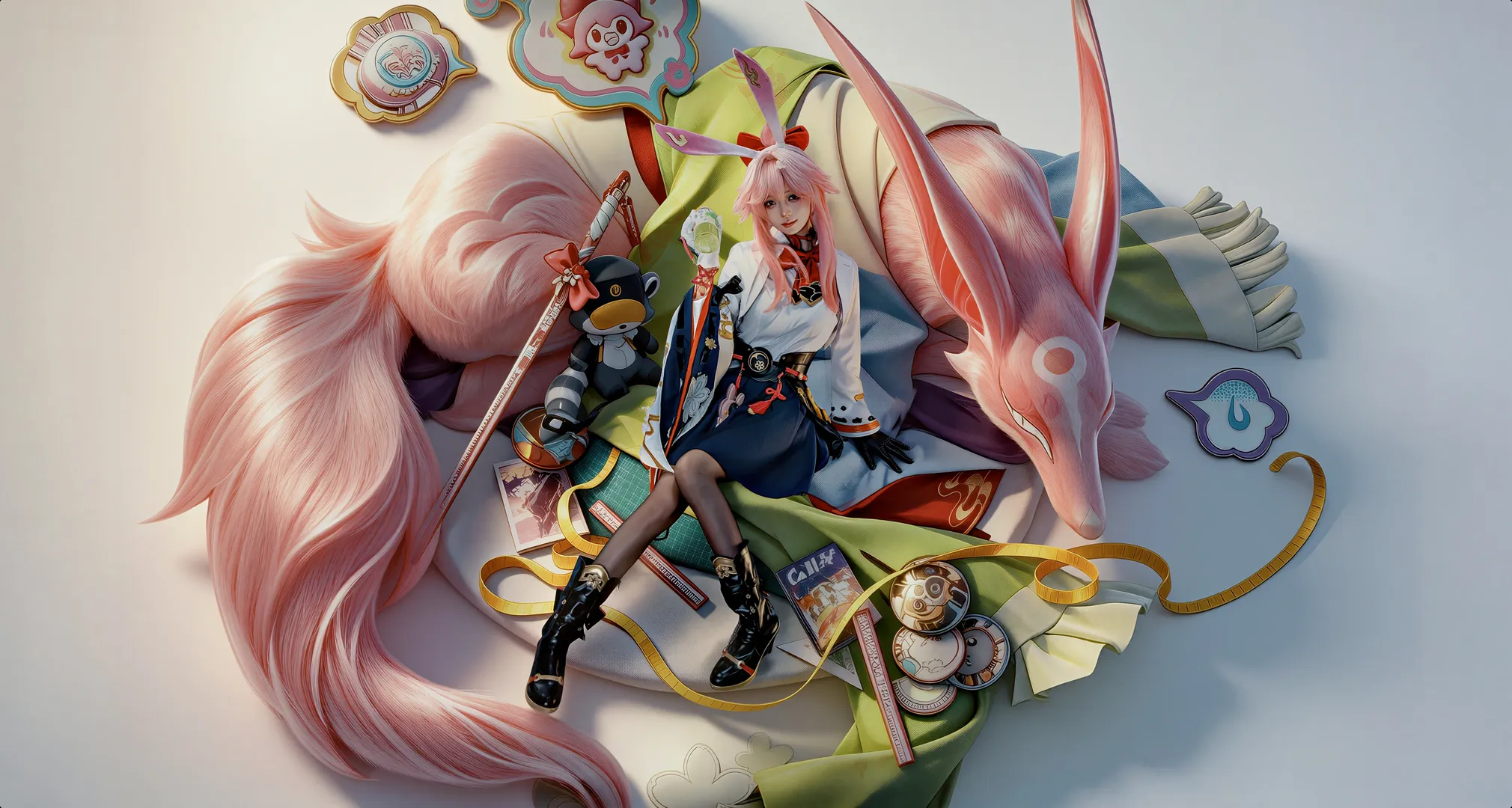 Honkai: Star Rail, Game character recreation, Anime cosplay, Evanescia cosplay, Prop making