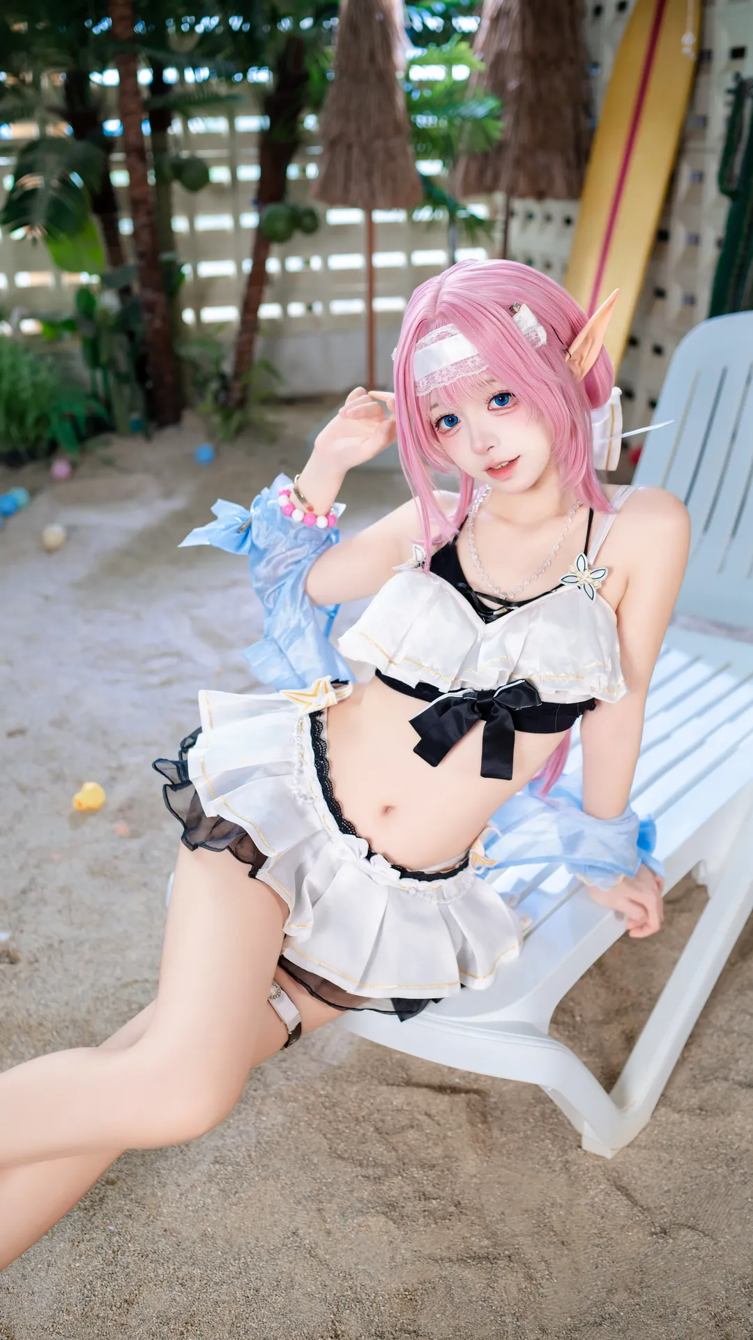 爱莉希雅cos, 崩坏三, 泳装cosplay, 夏日写真, 摄影分享