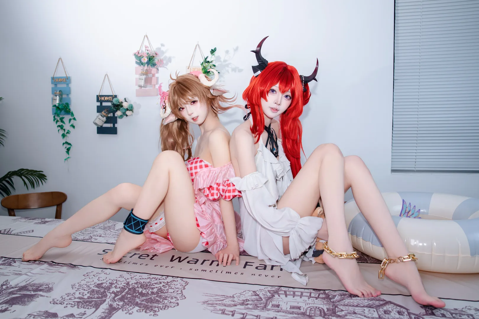 双人cos, 室内摄影, cosplay穿搭, 二次元正片, 兽耳娘cos - 第4张