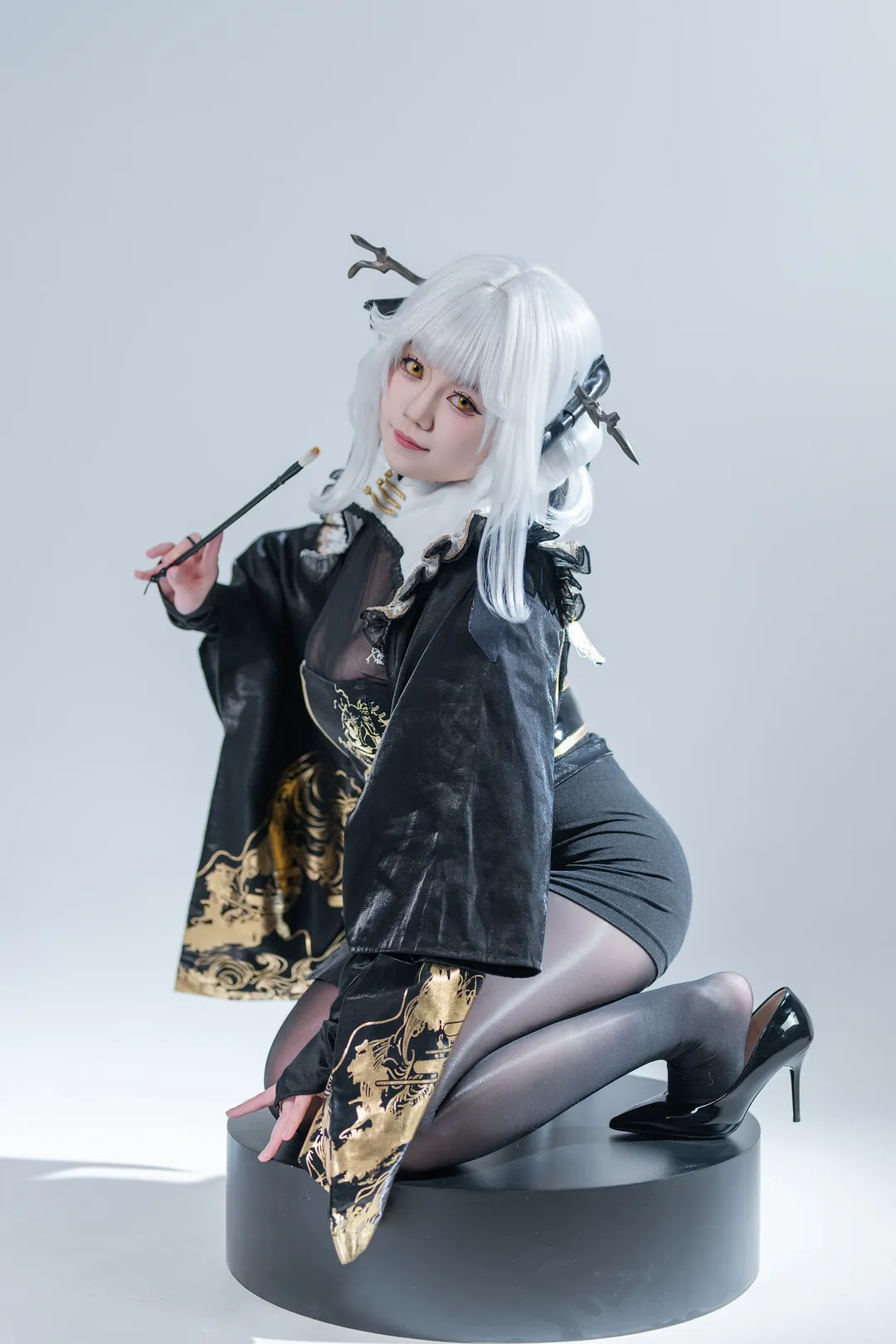 ブラン コスプレ, 白髪コスプレ, 勝利の女神:NIKKE, 和風二次元, スタジオ撮影 - 1枚目