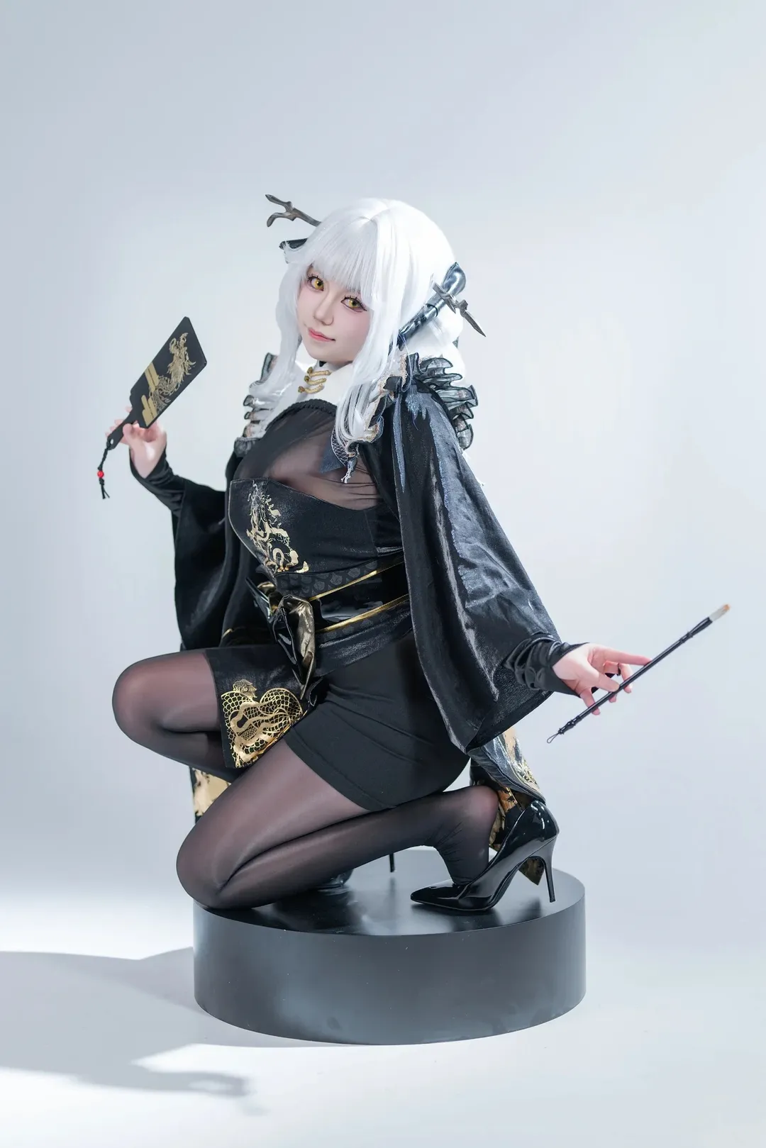 ブラン コスプレ, 白髪コスプレ, 勝利の女神:NIKKE, 和風二次元, スタジオ撮影 - 4枚目