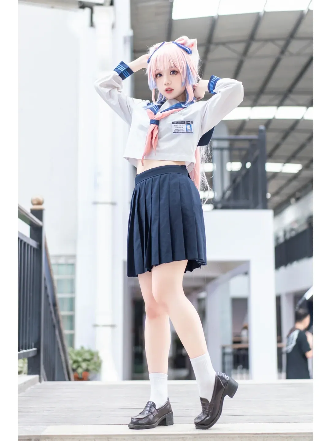 Genshin Impact, cosplay, Sangonomiya Kokomi cosplay, Guangzhou Anime Convention, JK uniform - Image 3