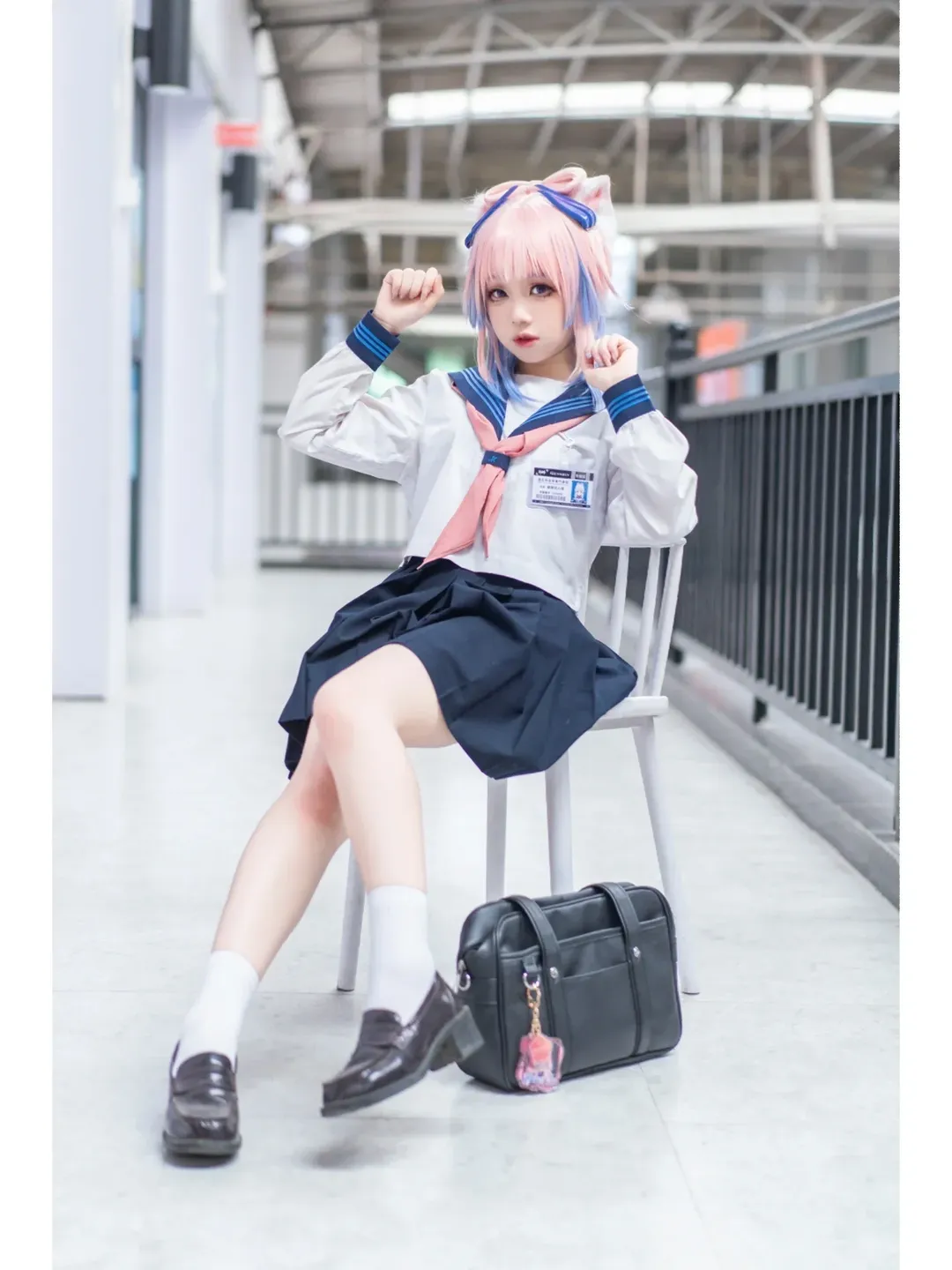 Genshin Impact, cosplay, Sangonomiya Kokomi cosplay, Guangzhou Anime Convention, JK uniform - Image 6
