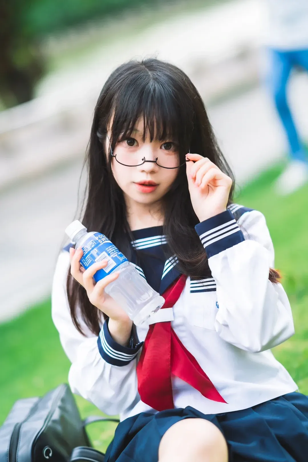 Convention photos, Japanese fashion style, Guangzhou Firefly ACG Expo, Sailor suit cosplay, Outside the convention - Image 1