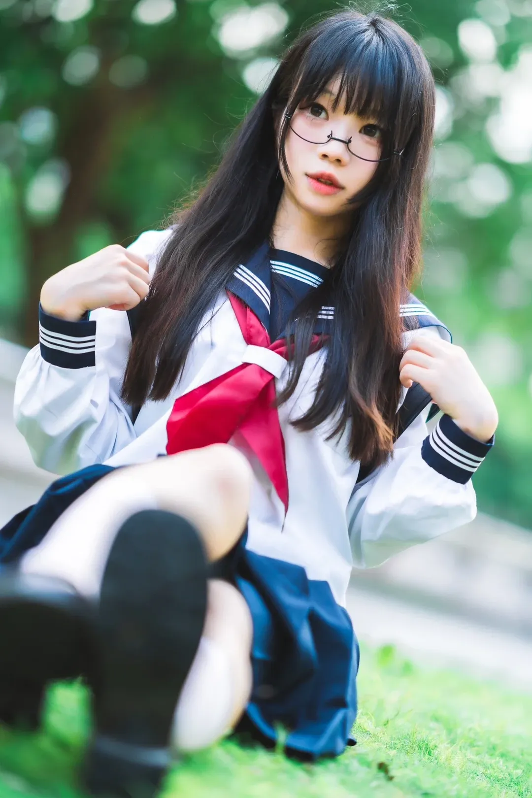 Convention photos, Japanese fashion style, Guangzhou Firefly ACG Expo, Sailor suit cosplay, Outside the convention - Image 3