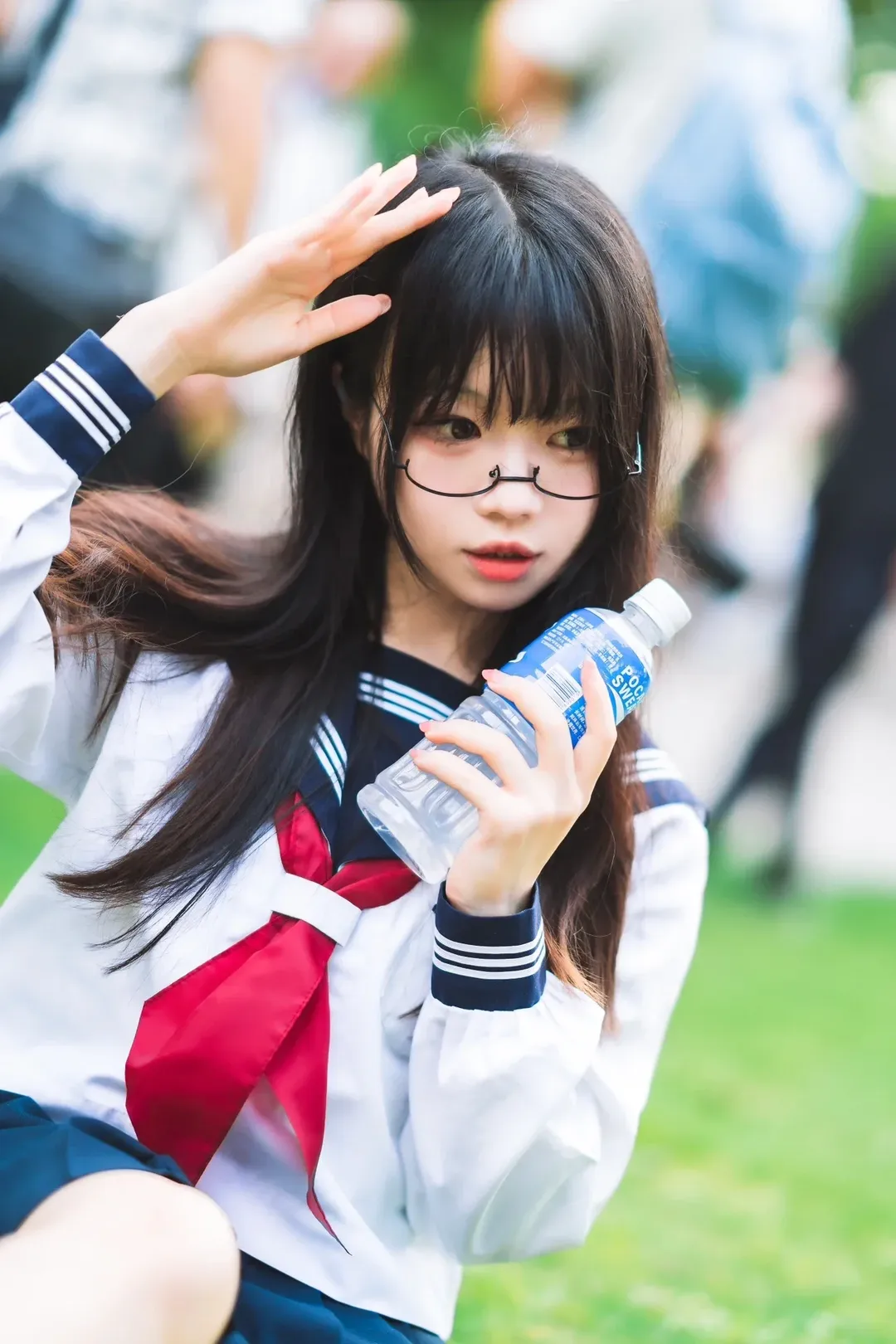 Convention photos, Japanese fashion style, Guangzhou Firefly ACG Expo, Sailor suit cosplay, Outside the convention - Image 5