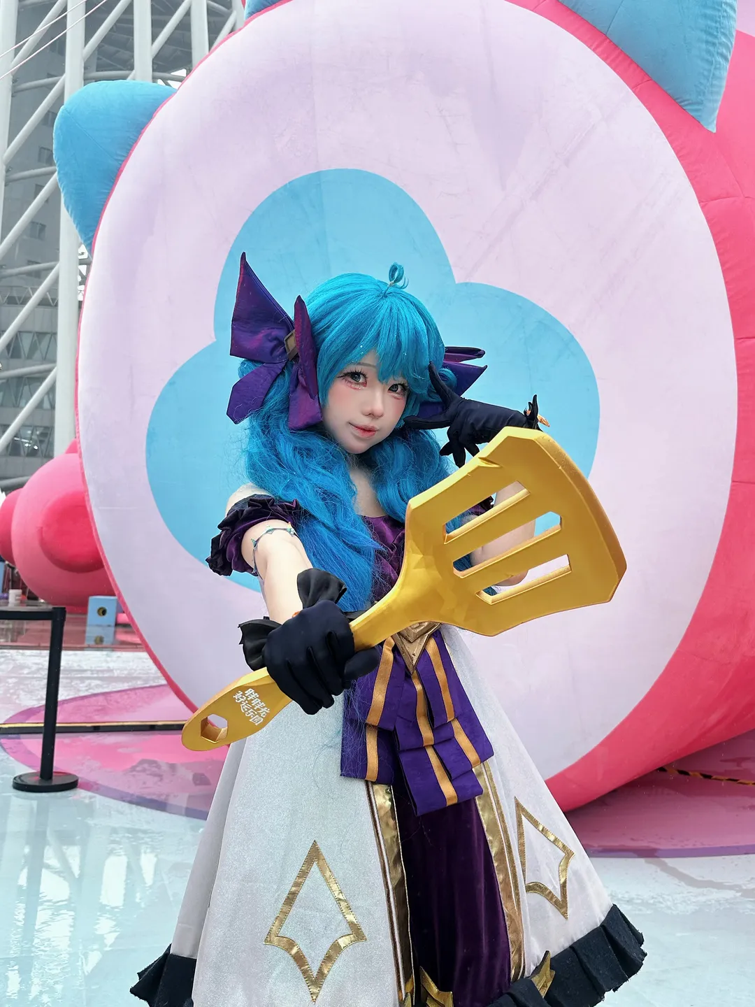 广州漫展, cosplay日常, 格温cos, 金铲铲之战, 胖胖龙乐园