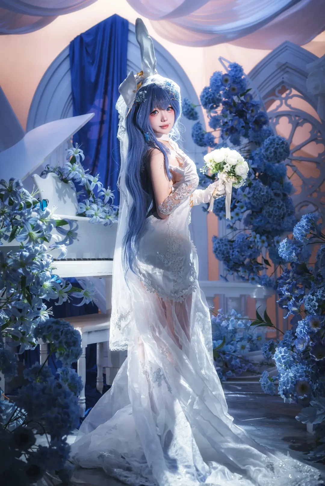 アズールレーン, 花嫁コスプレ, コスプレ撮影, ニュージャージー コスプレ, 白ドレス撮影 - 1枚目