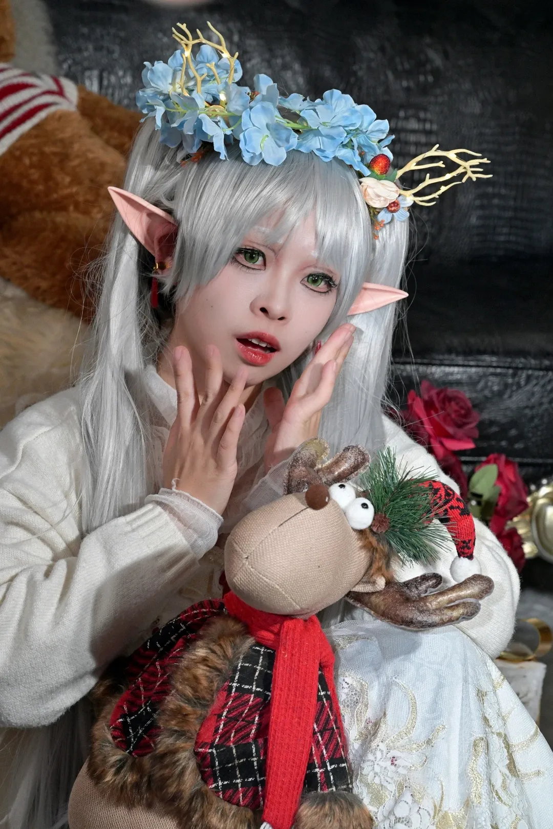 葬送的芙莉莲, 芙莉莲cos, 精灵耳cos, 圣诞主题, 北京棚拍 - 第12张