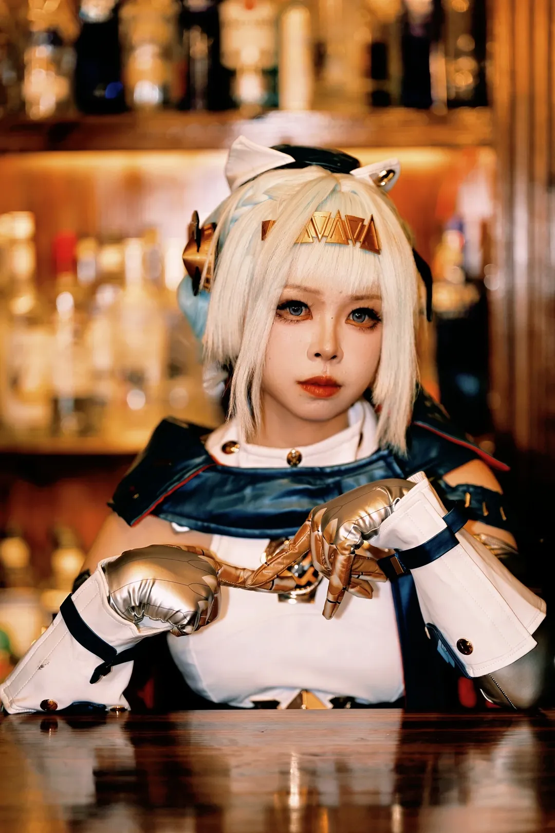 原神, cosplay正片, 酒吧场景, 伊涅芙cos, 调酒师