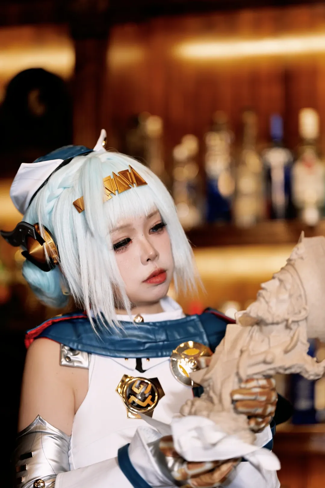 原神, cosplay正片, 酒吧场景, 伊涅芙cos, 调酒师 - 第5张