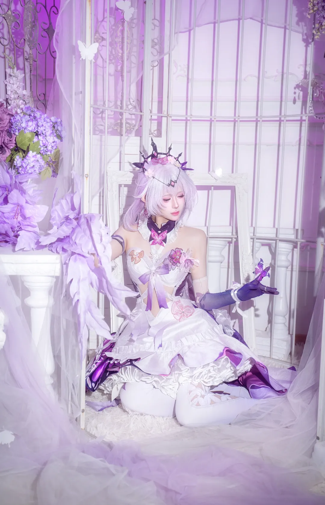 崩坏星穹铁道, 遐蝶cos, cosplay分享, 梦幻棚拍, 蝴蝶精灵 - 第1张
