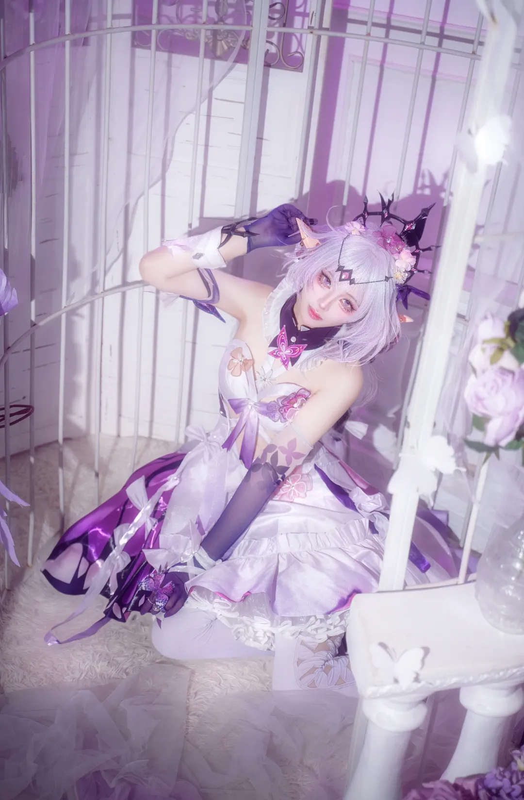 崩坏星穹铁道, 遐蝶cos, cosplay分享, 梦幻棚拍, 蝴蝶精灵 - 第2张