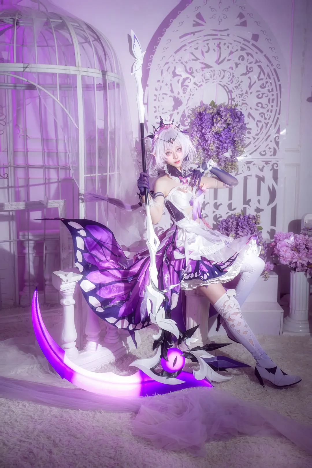 崩坏星穹铁道, 遐蝶cos, cosplay分享, 梦幻棚拍, 蝴蝶精灵 - 第4张