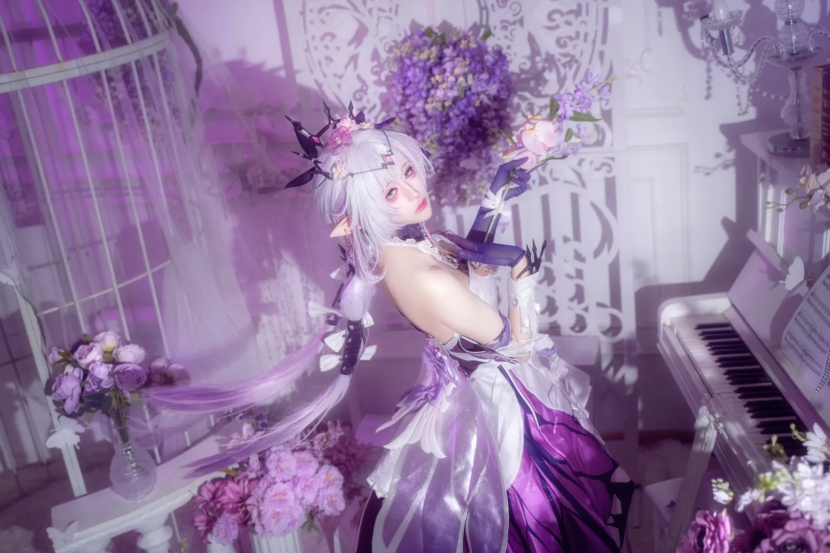 崩壞星穹鐵道, 遐蝶cos, cosplay分享, 夢幻棚拍, 蝴蝶精靈