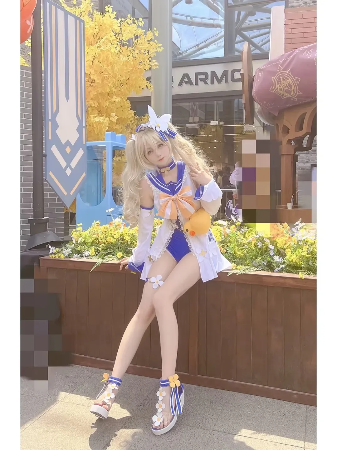 原神, 芭芭拉cos, cosplay分享, 湖滨银泰in77, 夏日水手服