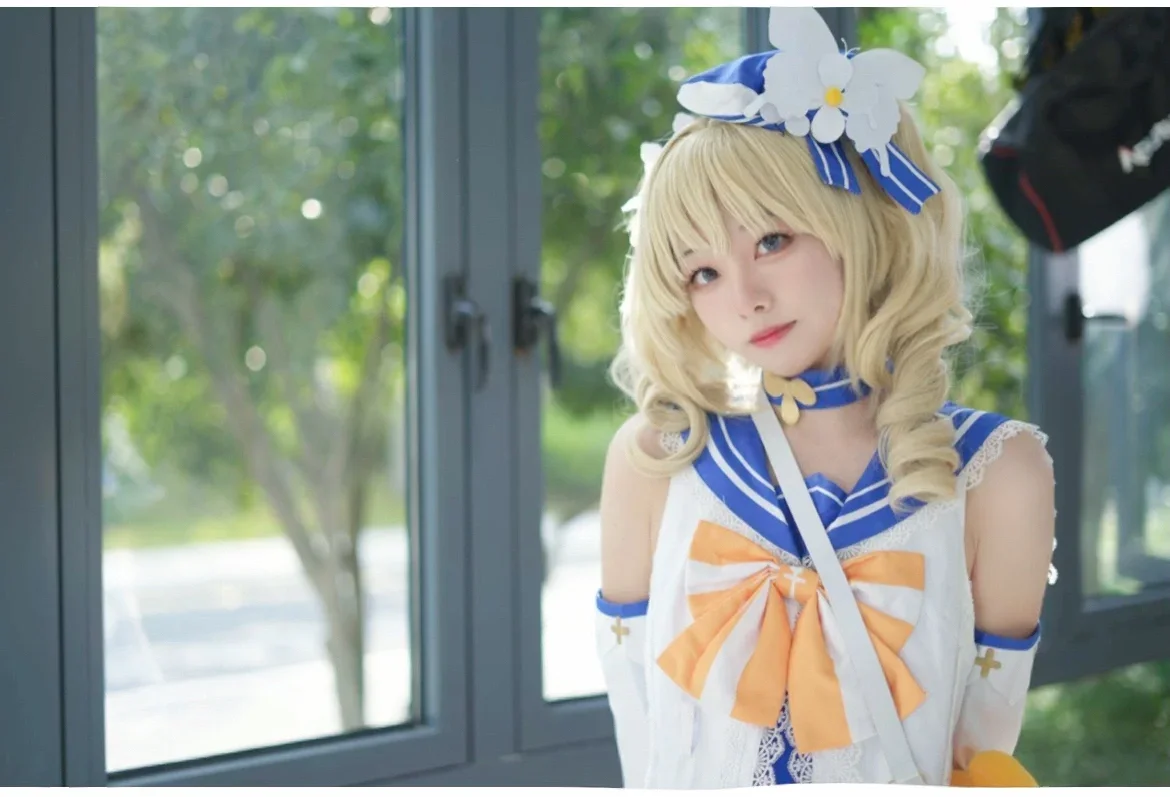 原神, cosplay, 芭芭拉cos, 水手服, 杭州漫展 - 第4张
