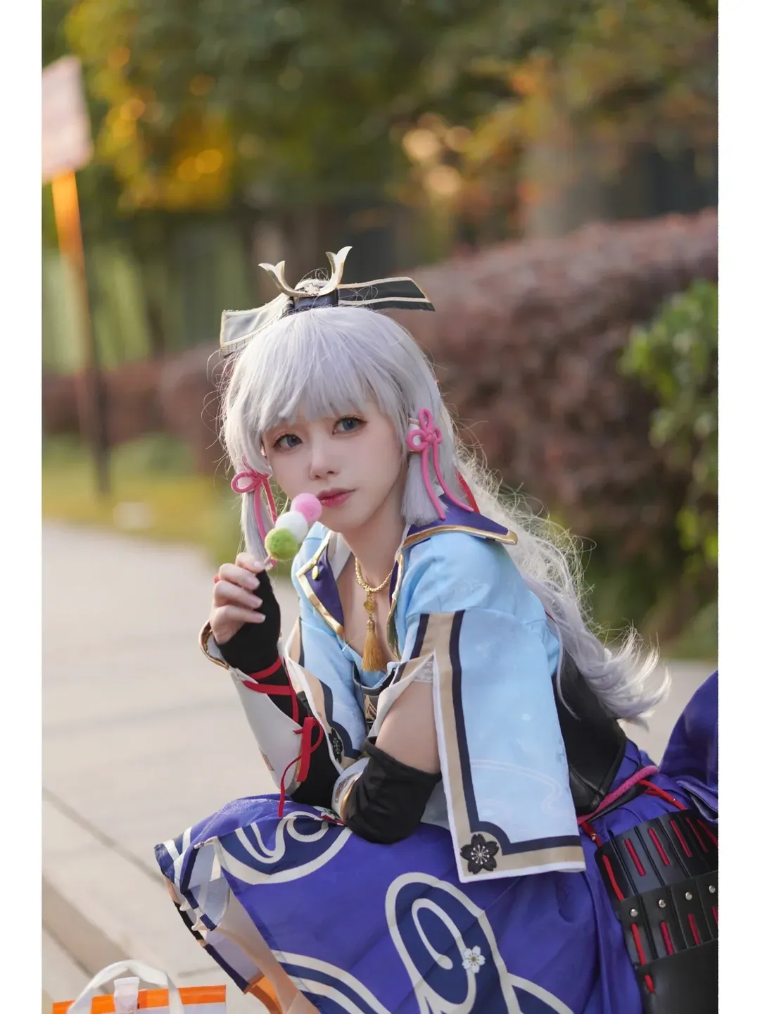 原神, 神里绫华cos, 外景摄影, Cosplay日常, 街头随拍 - 第7张