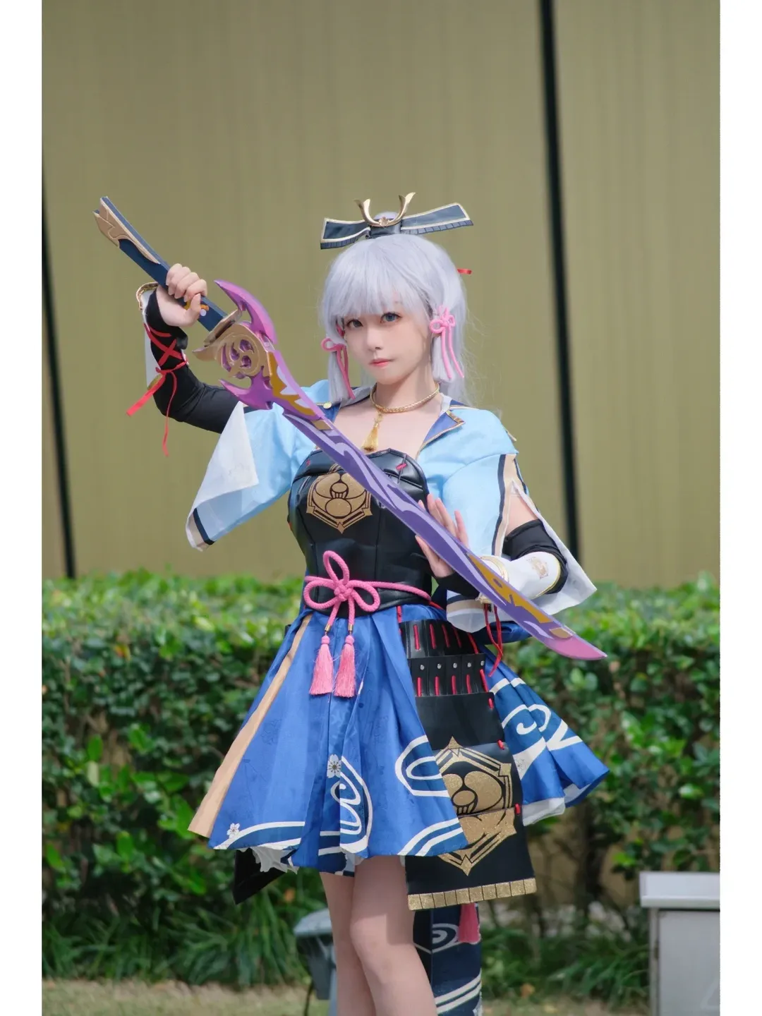 原神, 神里绫华cos, 外景摄影, Cosplay日常, 街头随拍 - 第9张