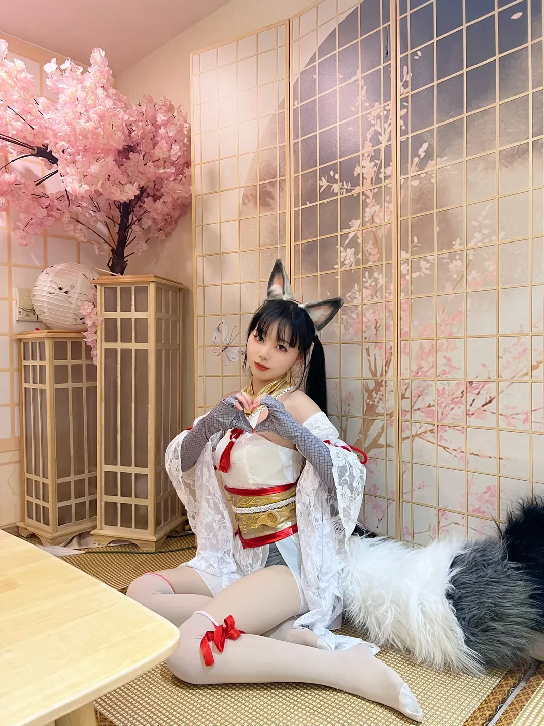 cosplay, 永劫无间, 胡桃cos, 和风少女, 白丝木屐 - 第8张