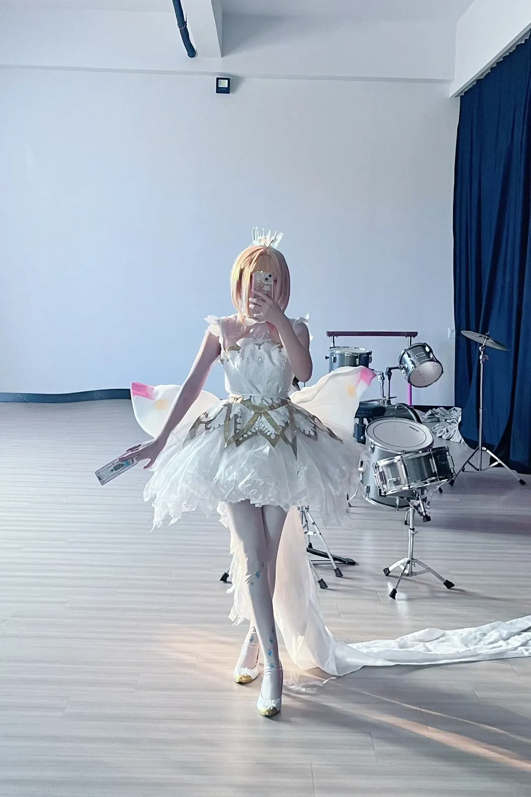 小樱cos, 对镜自拍, 百变小樱, 魔法杖道具, 透明篇cosplay - 第8张