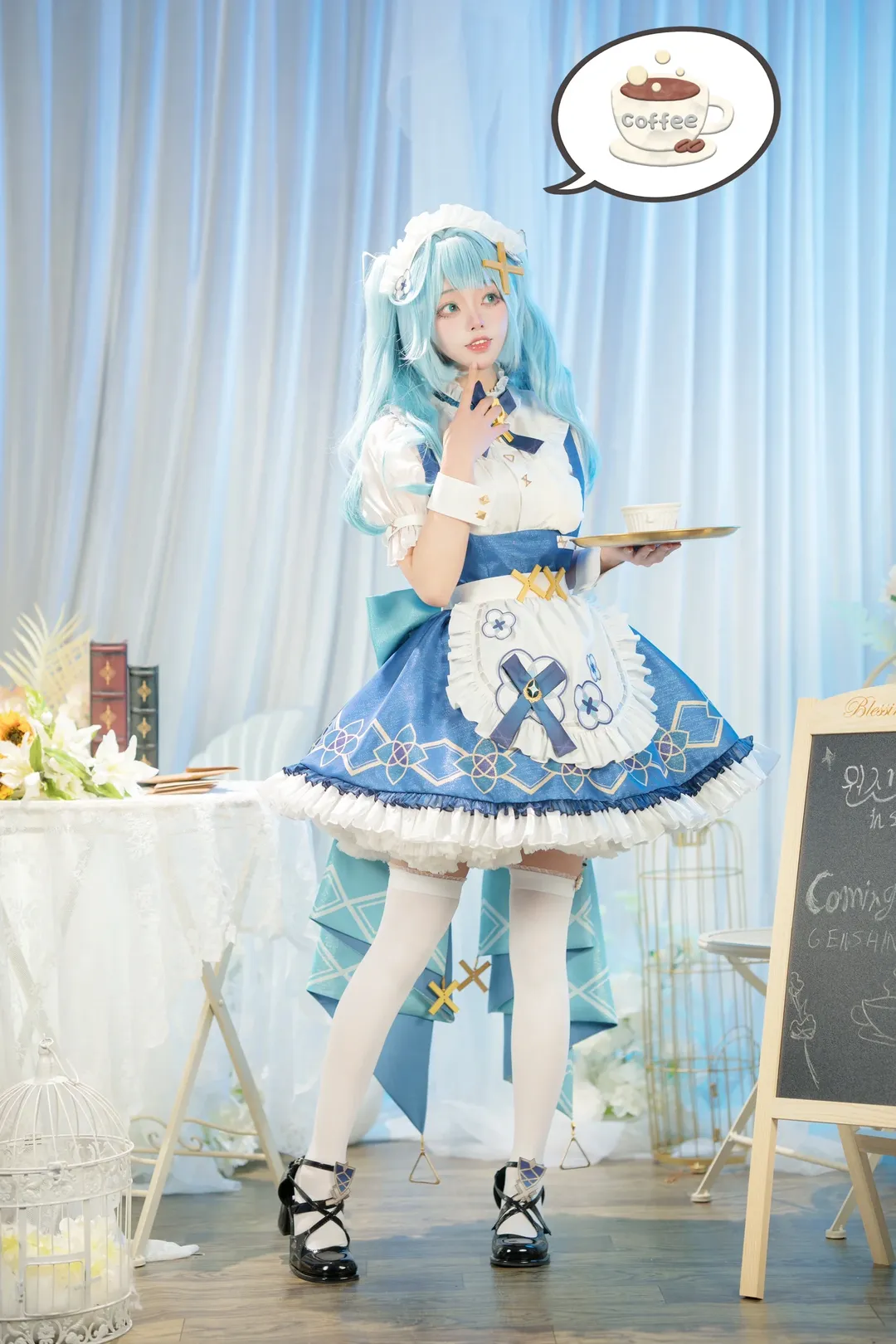 原神, 女仆装, 珐露珊cos, cosplay摄影, 二次元日常 - 第1张