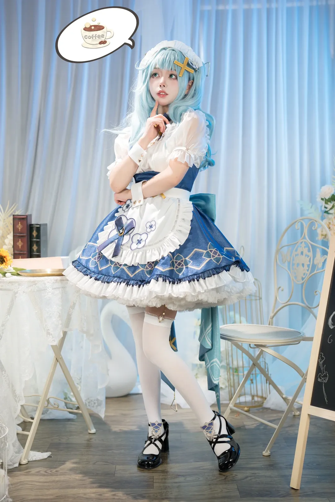 原神, 女仆装, 珐露珊cos, cosplay摄影, 二次元日常 - 第11张