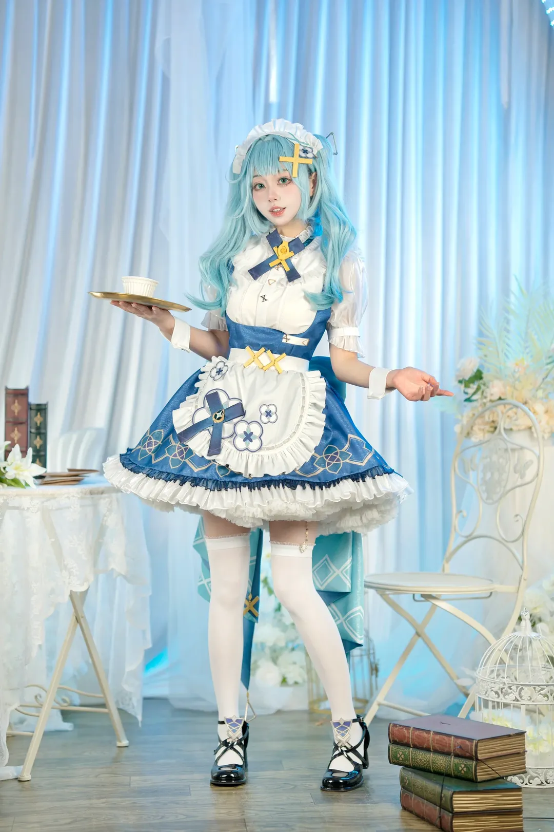 原神, 女仆装, 珐露珊cos, cosplay摄影, 二次元日常 - 第14张