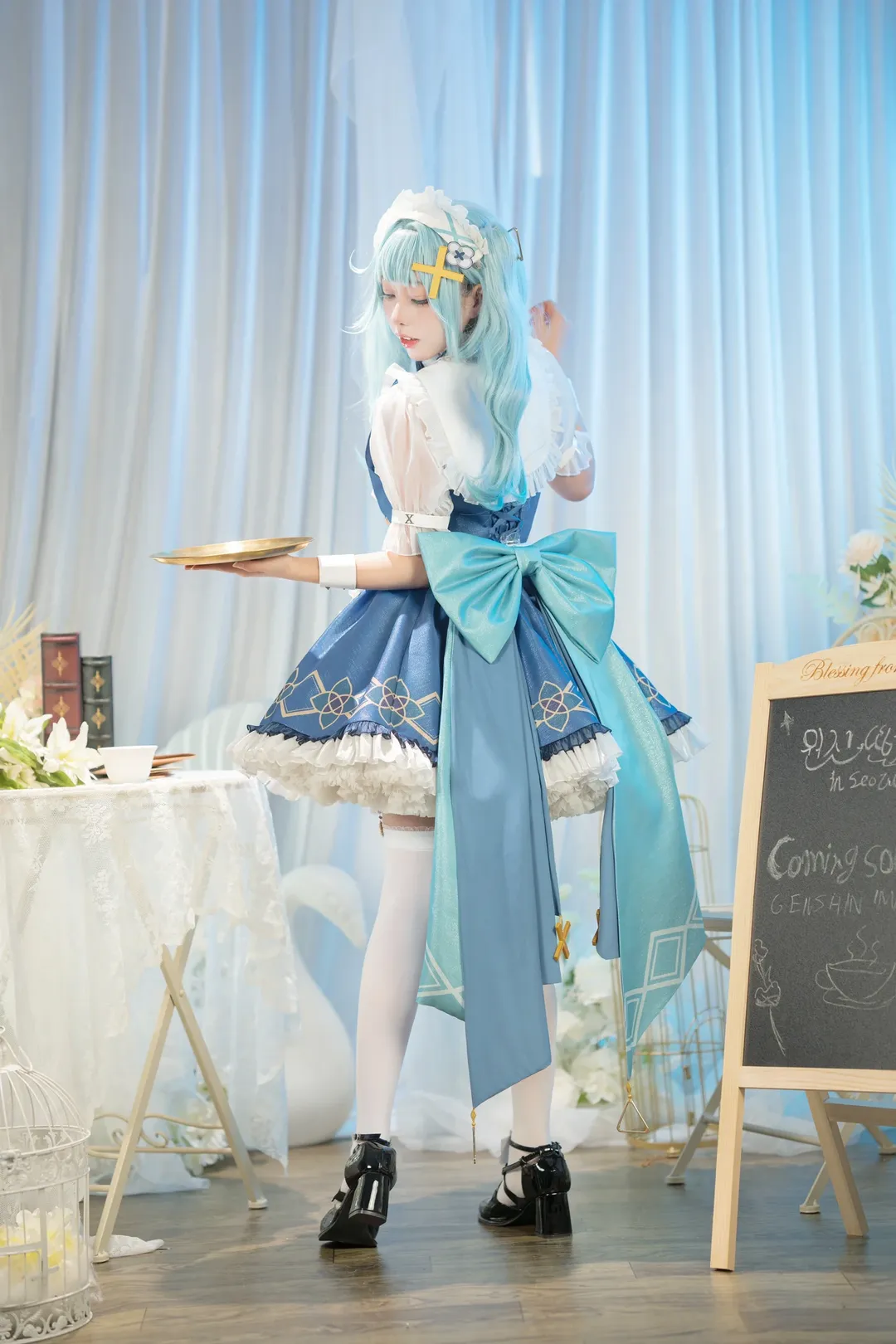 原神, 女仆装, 珐露珊cos, cosplay摄影, 二次元日常 - 第2张
