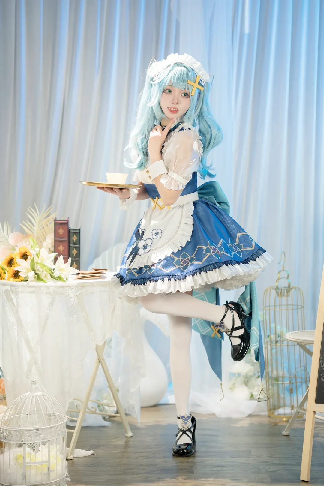 原神, 女仆装, 珐露珊cos, cosplay摄影, 二次元日常