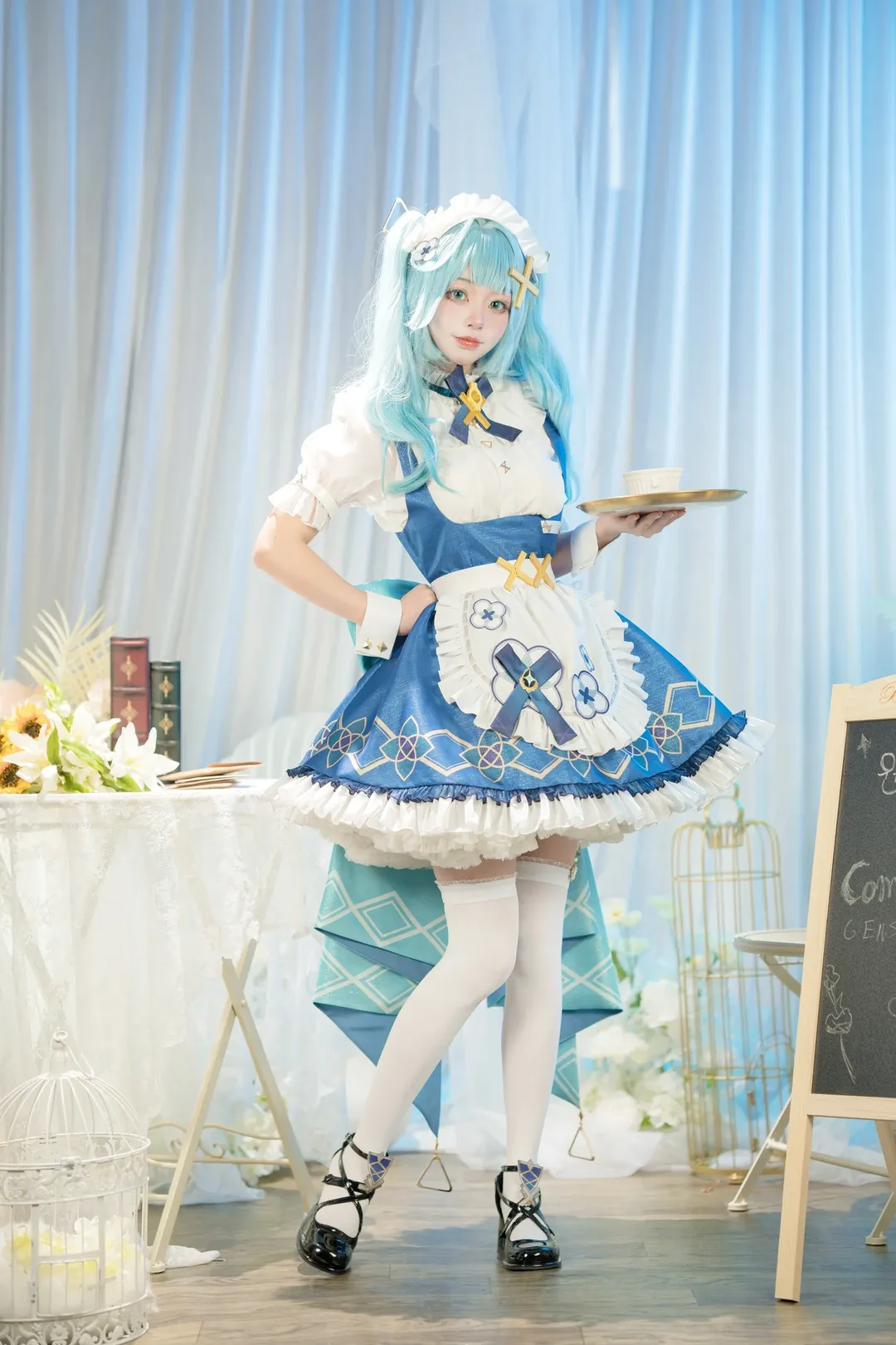 原神, 女仆装, 珐露珊cos, cosplay摄影, 二次元日常 - 第5张