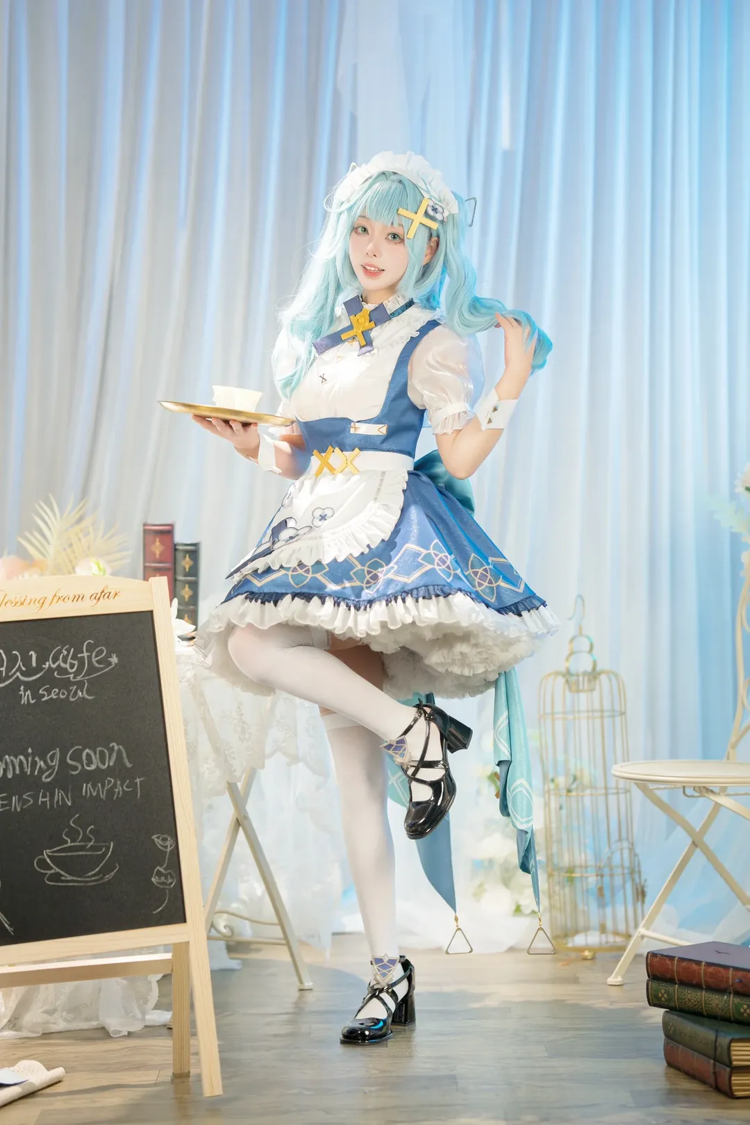 原神, 女仆装, 珐露珊cos, cosplay摄影, 二次元日常 - 第6张