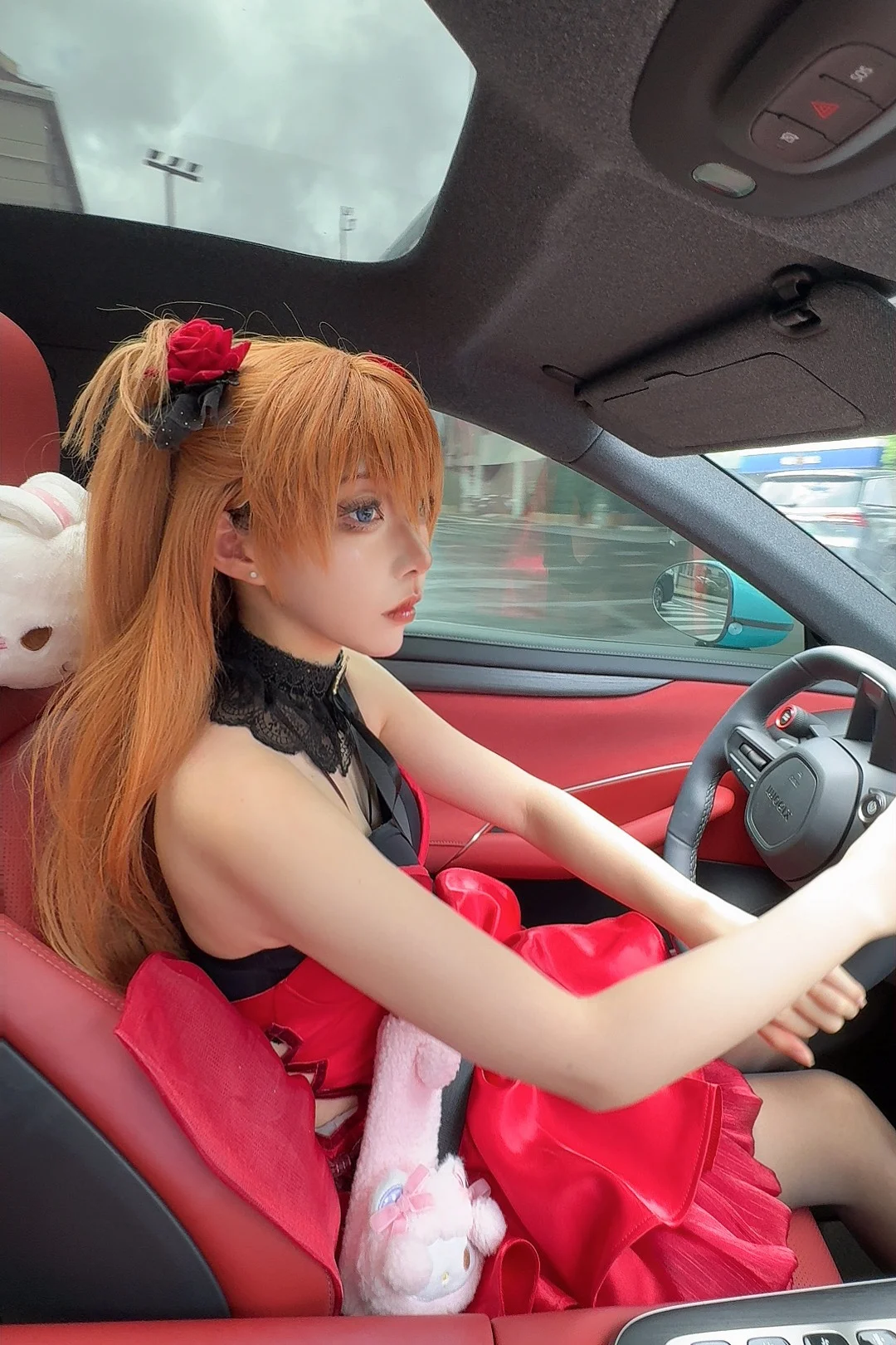 Asuka Cosplay, Neon Genesis Evangelion, Anime-style fashion, Evangelion cosplay, Red dress cosplay