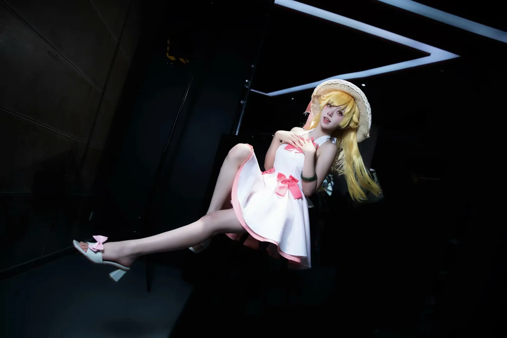 漫展返图, 忍野忍cos, 化物语, 夏日穿搭cosplay, 金发小萝莉 - 第2张
