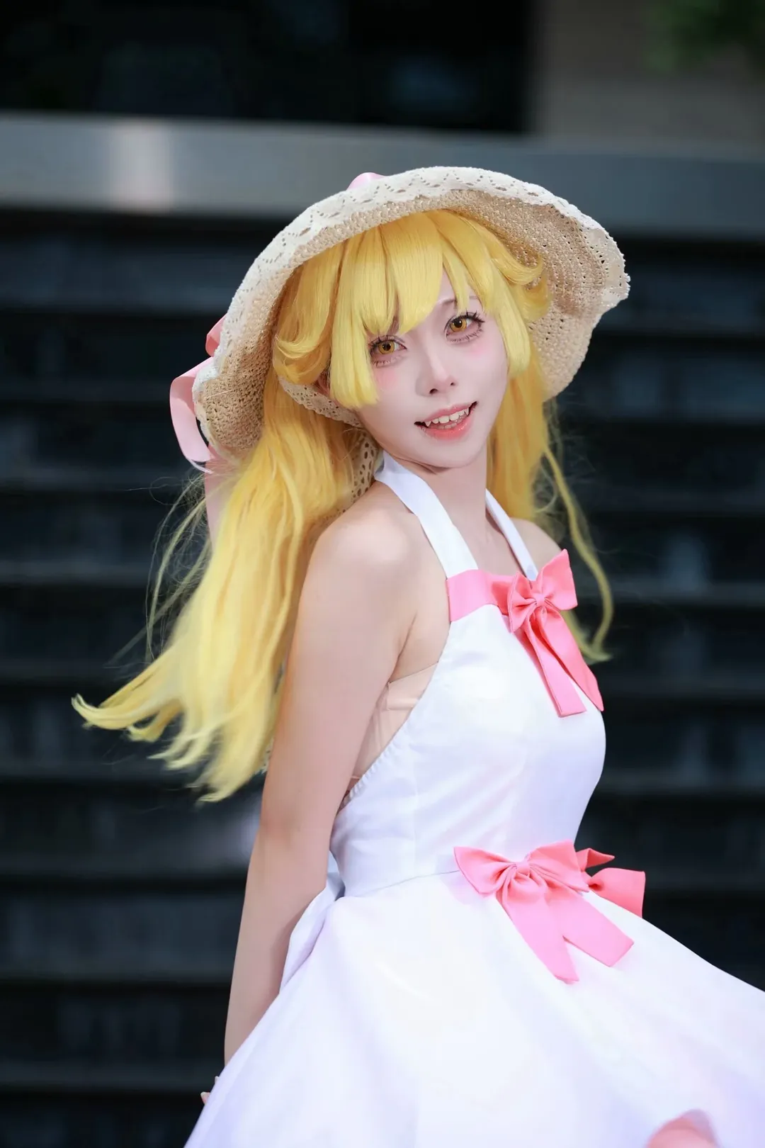 漫展返图, 忍野忍cos, 化物语, 夏日穿搭cosplay, 金发小萝莉 - 第4张