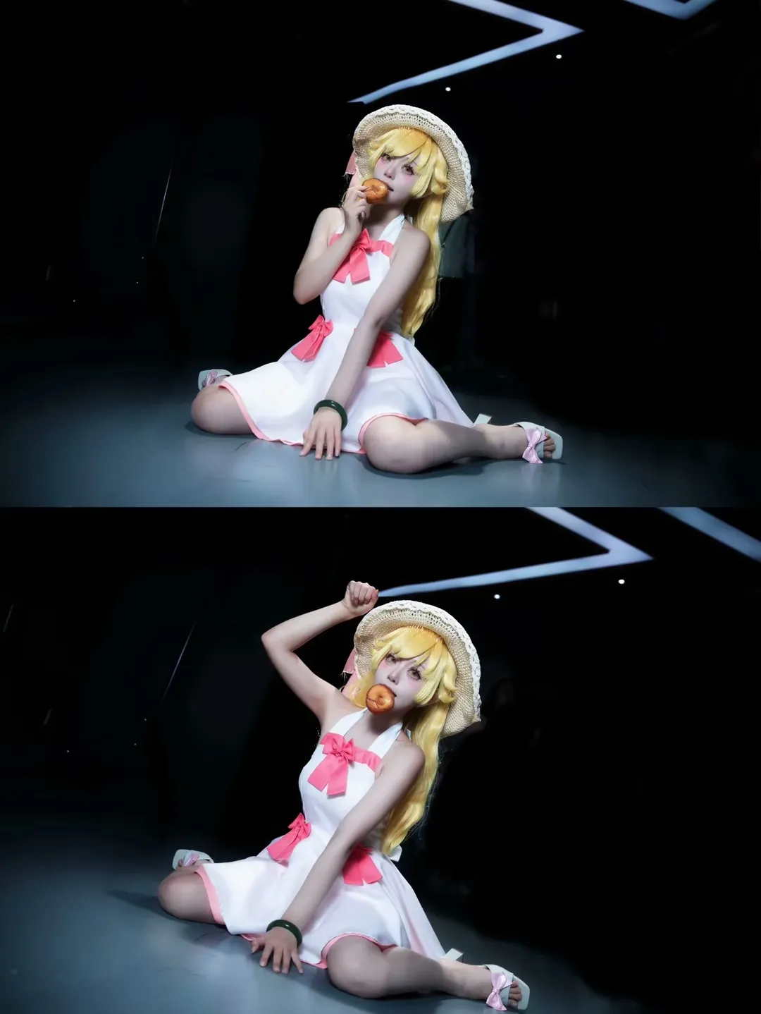 漫展返图, 忍野忍cos, 化物语, 夏日穿搭cosplay, 金发小萝莉 - 第5张