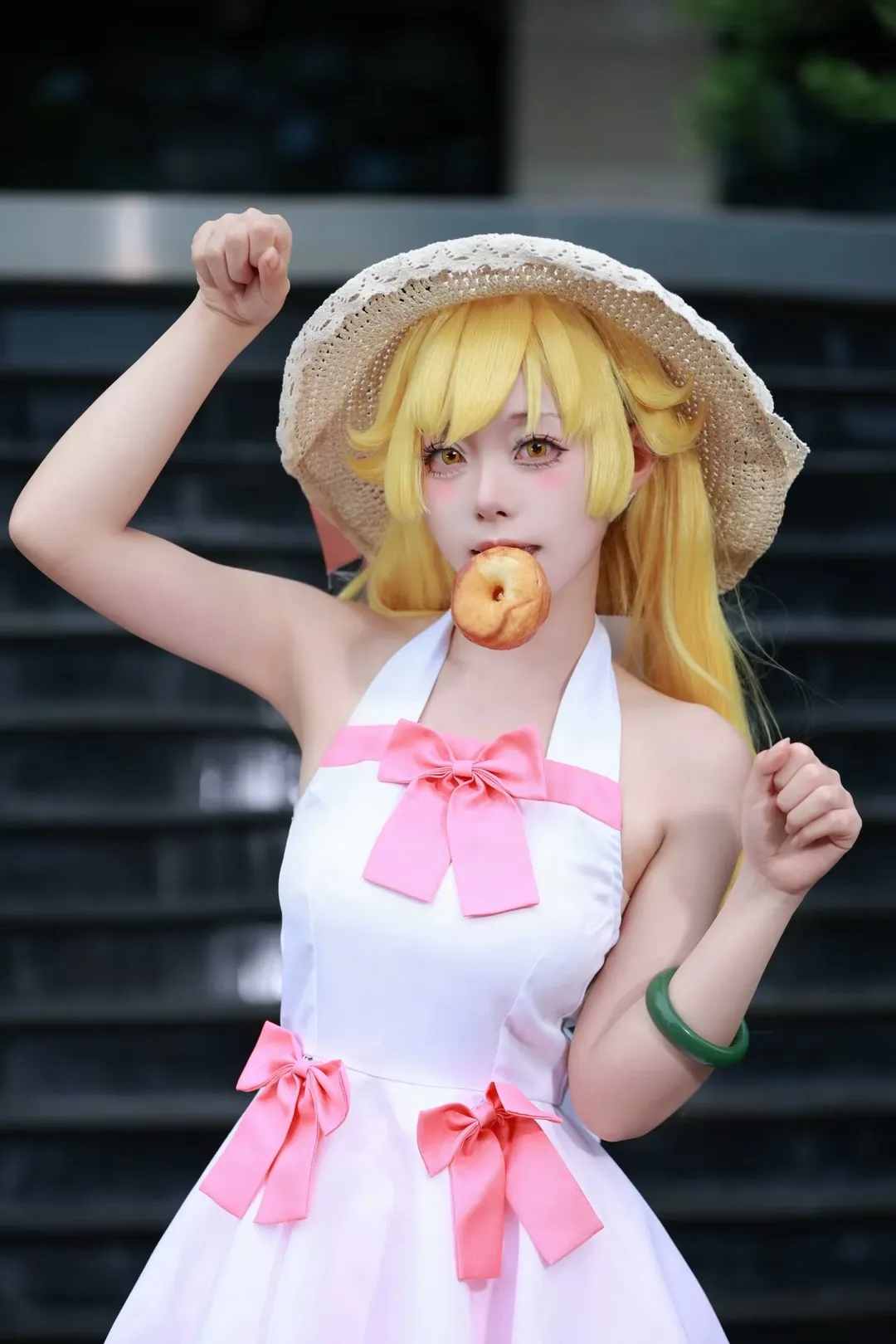 漫展返图, 忍野忍cos, 化物语, 夏日穿搭cosplay, 金发小萝莉 - 第7张