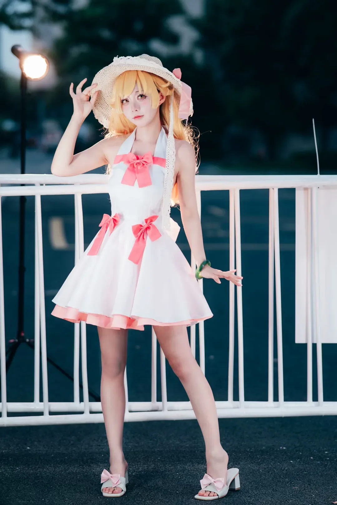 漫展返图, 忍野忍cos, 化物语, 夏日穿搭cosplay, 金发小萝莉 - 第9张