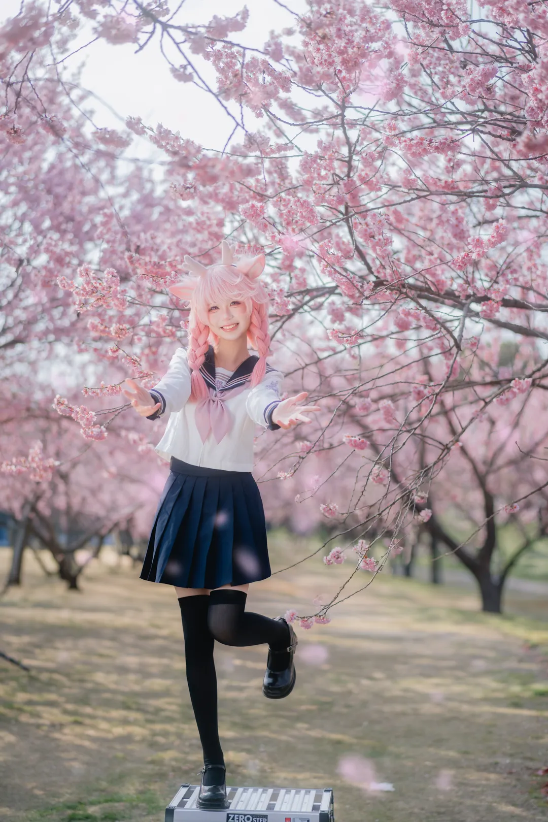 二次元摄影, 王者荣耀, JK制服, 瑶cos, 樱花写真 - 第6张