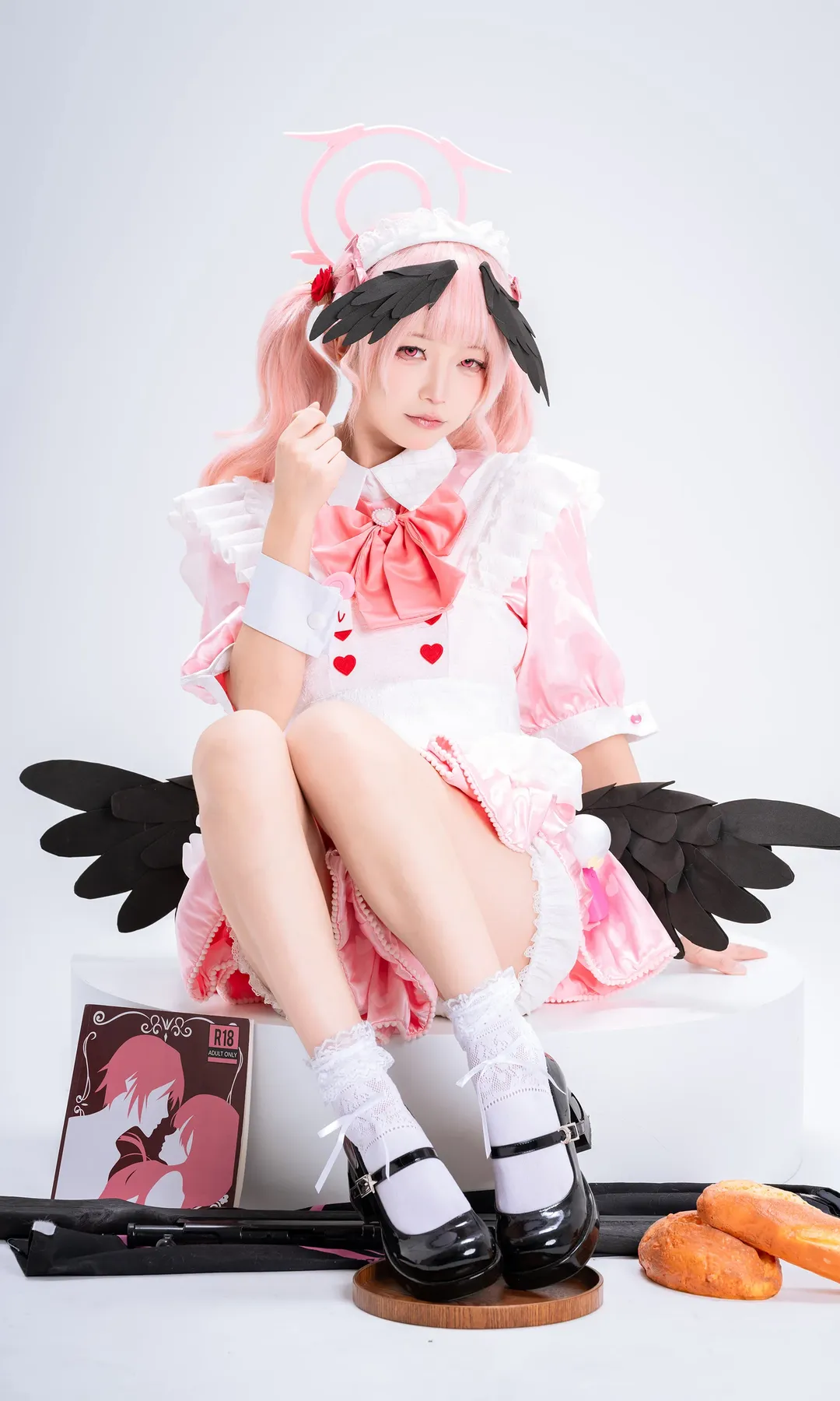 コスプレ撮影, メイド服, 下江コハル コスプレ, ピンクの悪魔, 少女心 - 1枚目