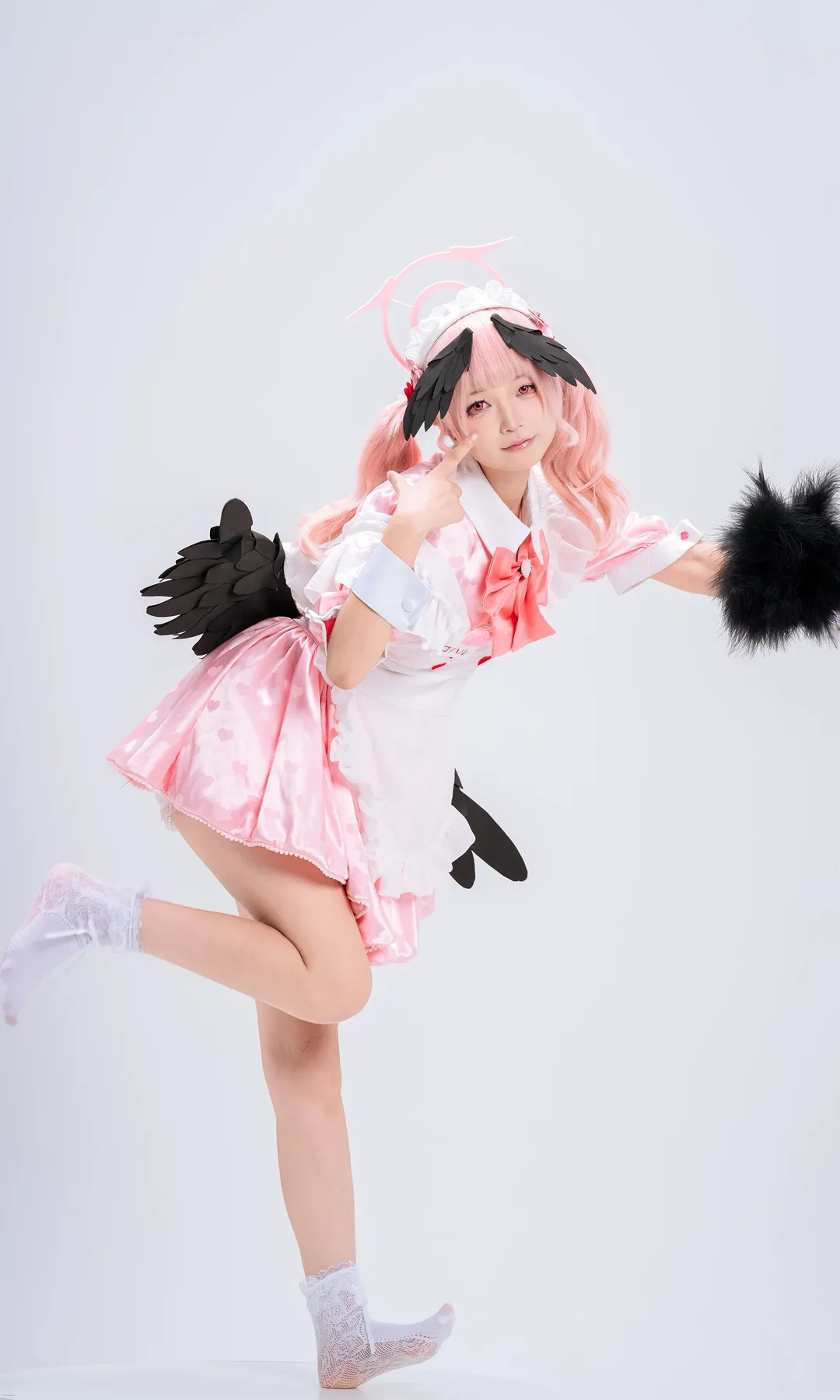 Cosplay摄影, 女仆装, 下江小春cos, 粉红恶魔, 少女心