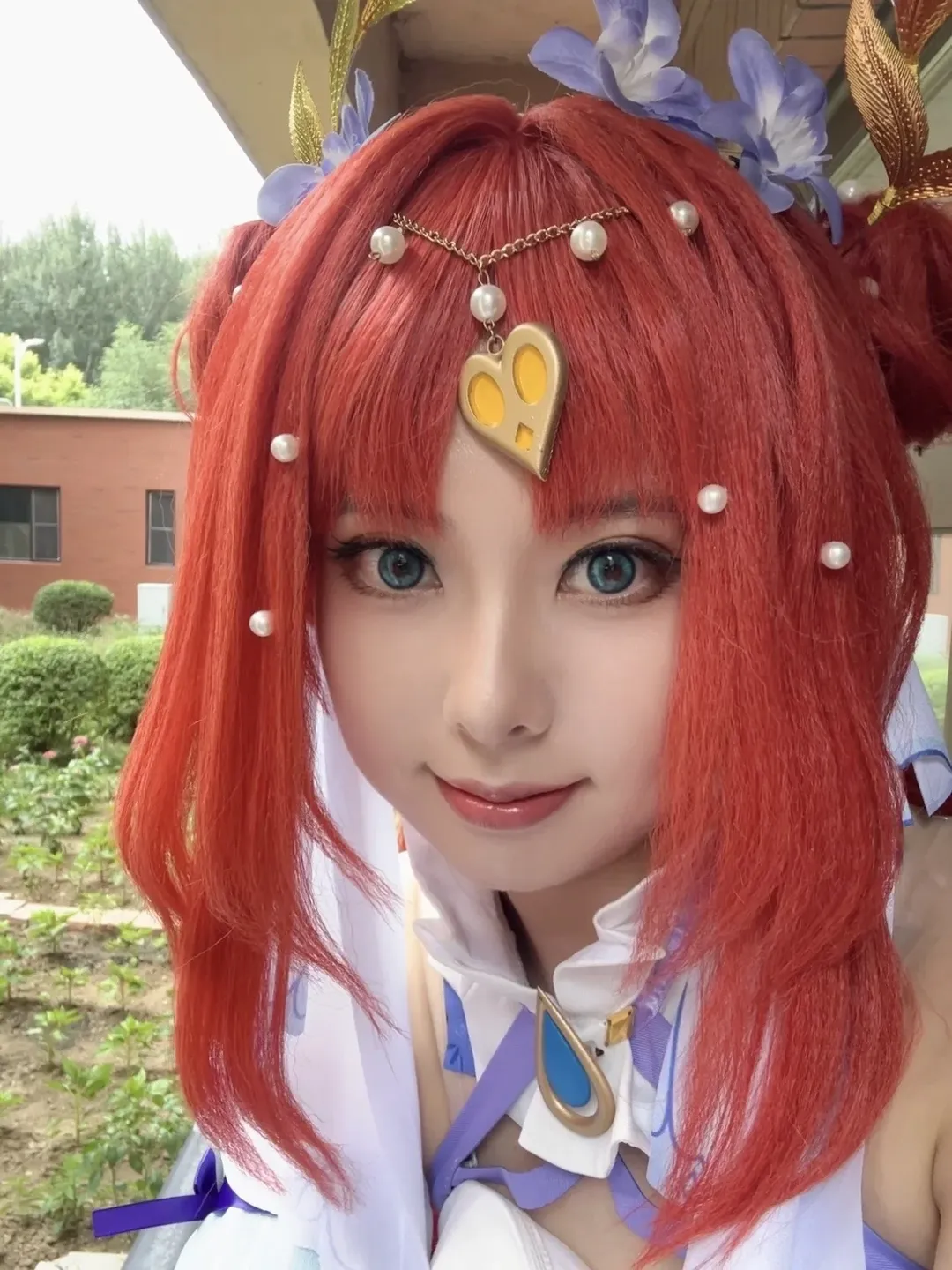 原神, アウトドア撮影, ニィロウ コスプレ, コスプレ日常, 赤髪 - 1枚目
