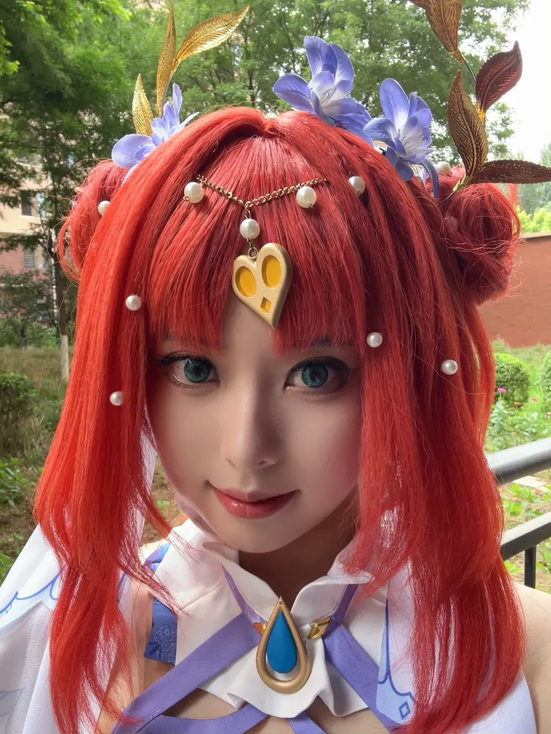 原神, 户外摄影, 妮露cos, cosplay日常, 红发