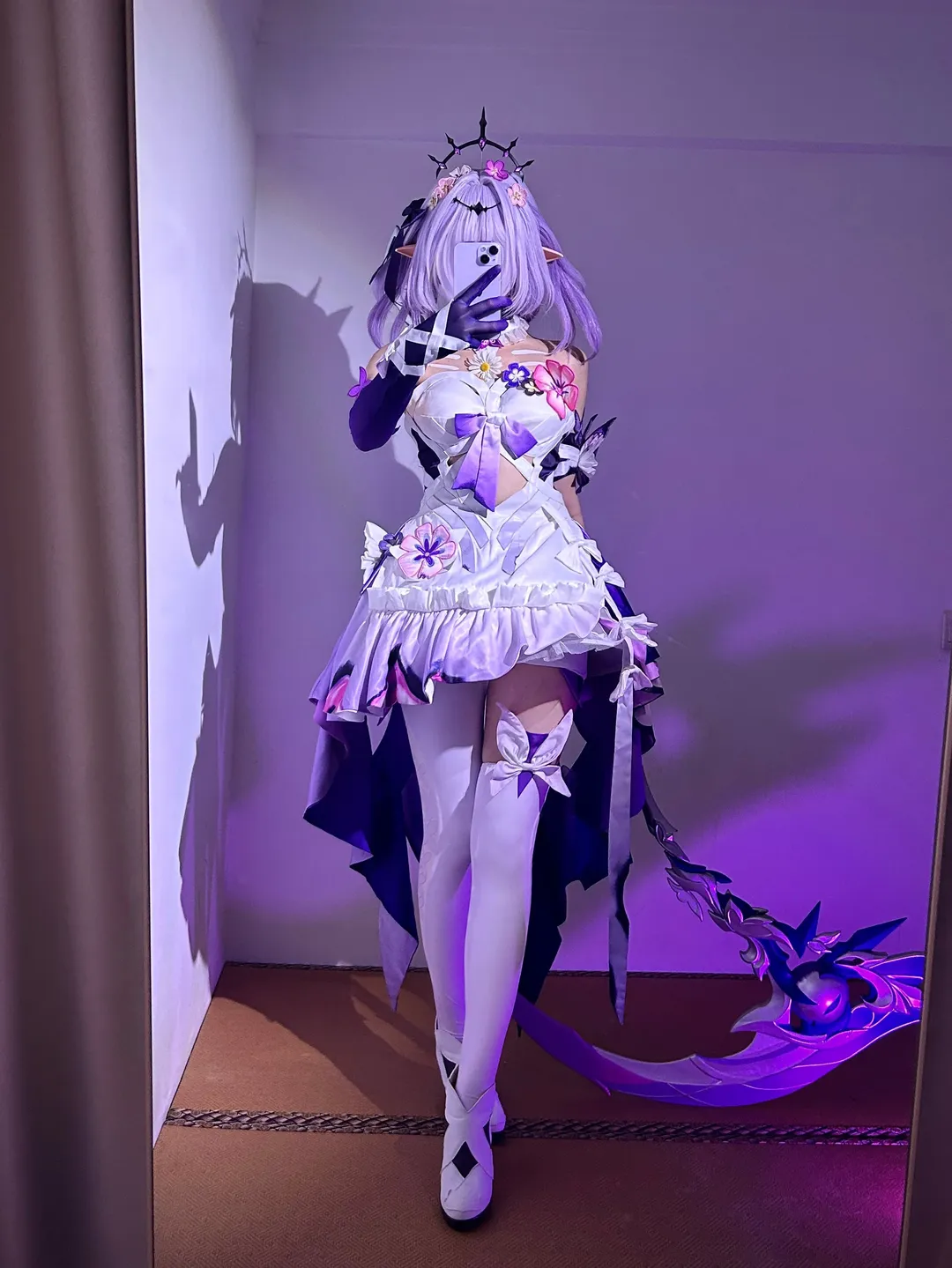 崩坏星穹铁道, 遐蝶cos, cosplay日常, 白丝穿搭, 还原拍摄